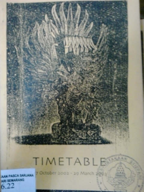 Timetable 27 october 2002-29 march 2003