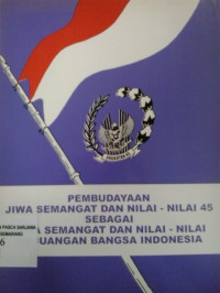 Pembudayaan jiwa semangat dan nilai-nilai 45 sebagai jiwa, semangat dan nilai-nilai kejuangan bangsa indonesia