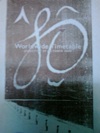 Worldwide timetable effective 29 october 2000