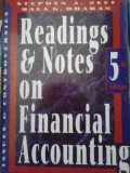 Readings and notes on financial accounting