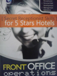 Front office operations secret skills for five starts hotels
