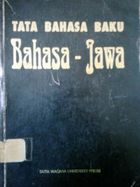 Tata bahasa baku bahasa - jawa