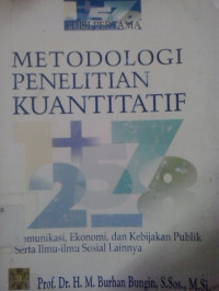 Metodologi penelitian kuantitatif