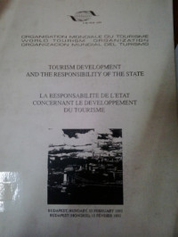 Tourism development and the responsibility of the state
