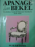 Apanage dan bekel: perubahan sosial di pedesaan surakarta 1830-1920