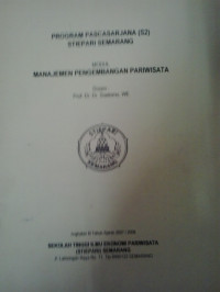 Modul manajemen pengembangan pariwisata
