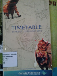 Timetable 30 March - 25 October 2003