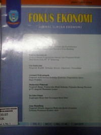 Fokus ekonomi: jurnal ilmiah ekonomi