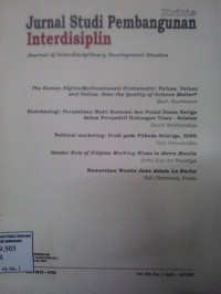 Jurnal studi pembangunan interdisiplin