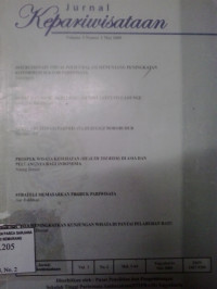 Jurnal kepariwisataan