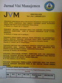 Jurnal visi manajemen