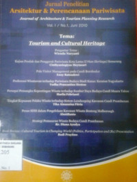 Jurnal penelitian arsitektur dan perencanaan pariwisata