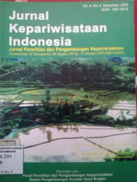Jurnal kepariwisataan indonesia